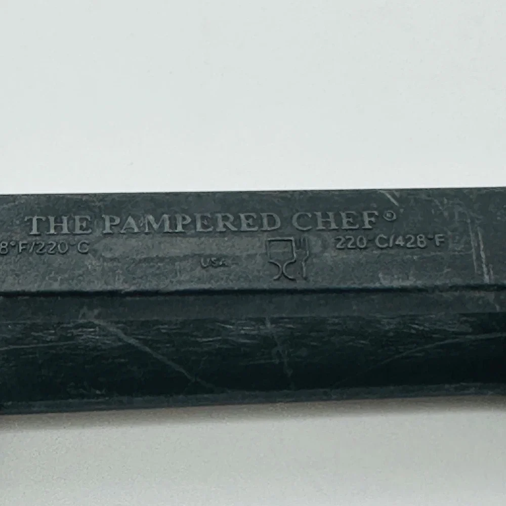 Pampered Chef‎ Black Nylon Serrated Chefs Tongs Heat Resistant 11.5 Inch